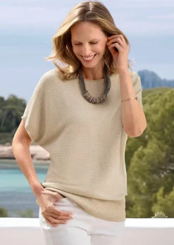 Pull en tricot raffiné avec fil brillant
