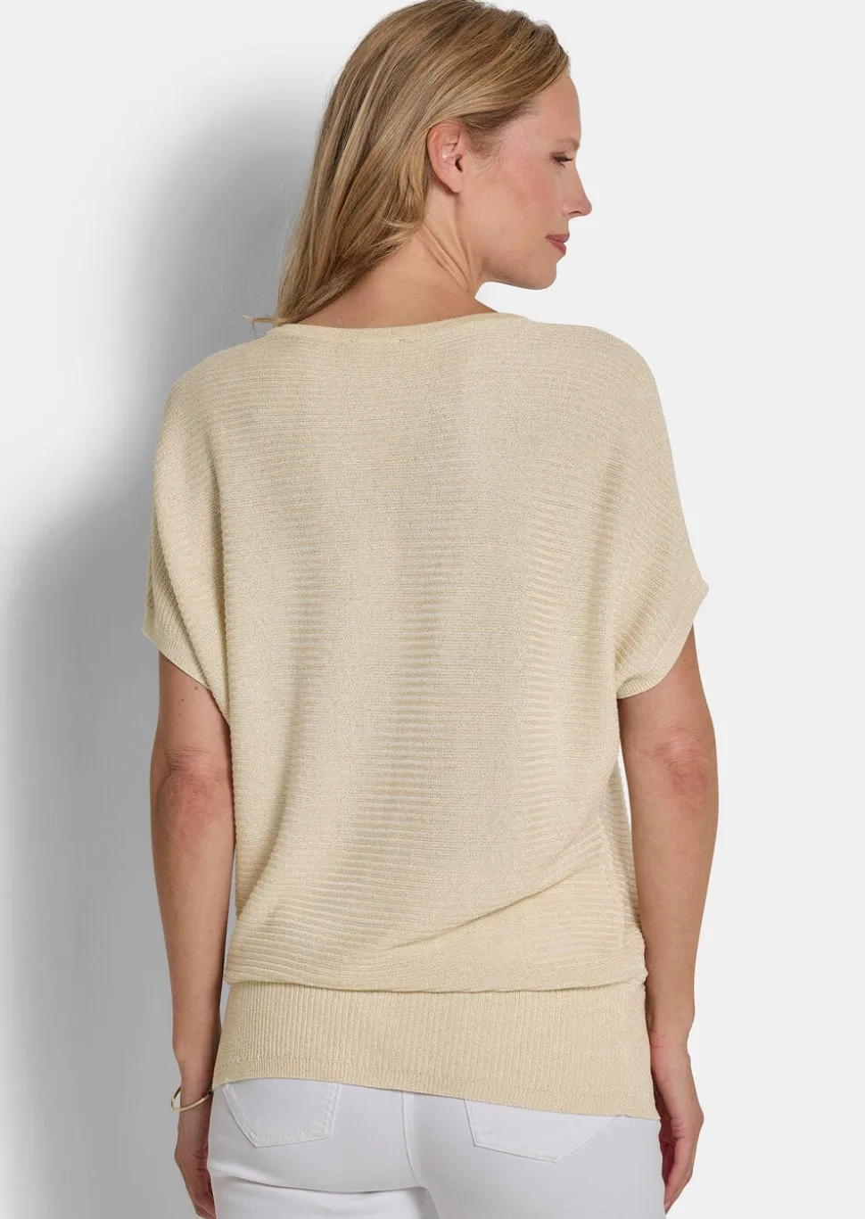 Pull en tricot raffiné avec fil brillant