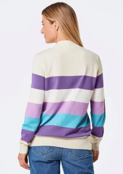 Pull en tricot rayé