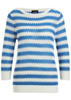 Pull en tricot rayé
