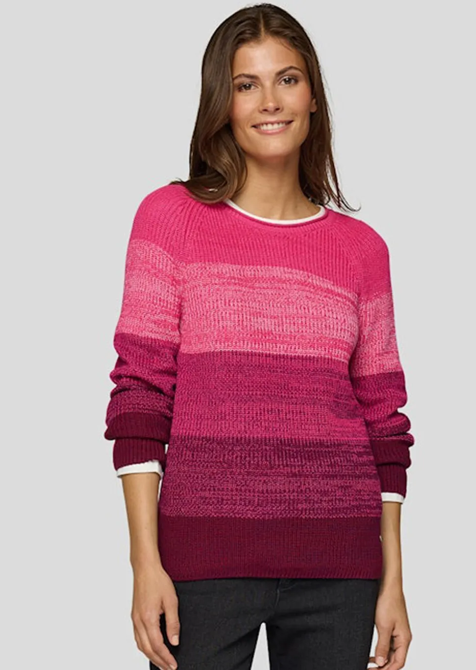 Pull en tricot rayé