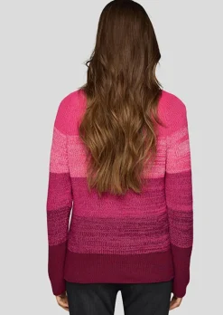 Pull en tricot rayé