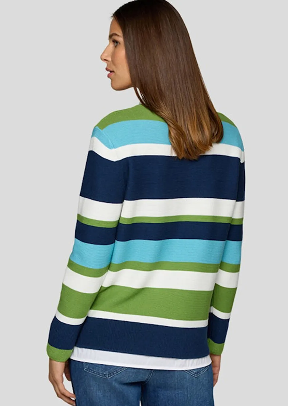 Pull en tricot rayé