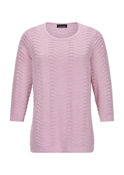 Pull en tricot structuré, à motif ondulé