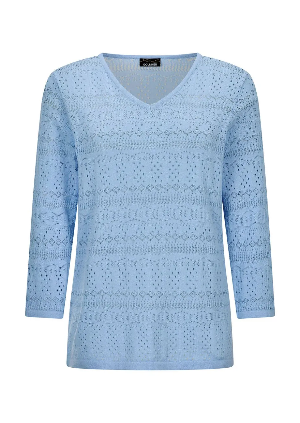 Pull léger en tricot à motif ajouré