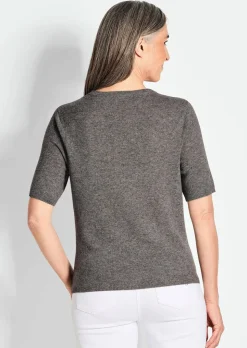 Pull à manches courtes en cachemire