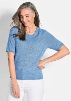 Pull à manches courtes en cachemire