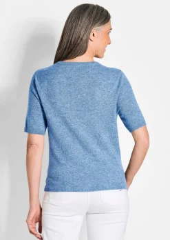 Pull à manches courtes en cachemire