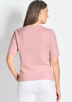 Pull à manches courtes en cachemire
