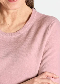 Pull à manches courtes en cachemire
