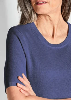Pull à manches courtes en cachemire