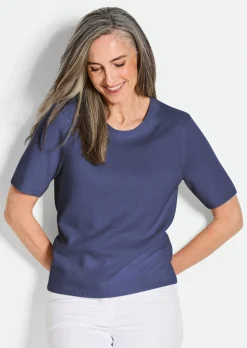 Pull à manches courtes en cachemire