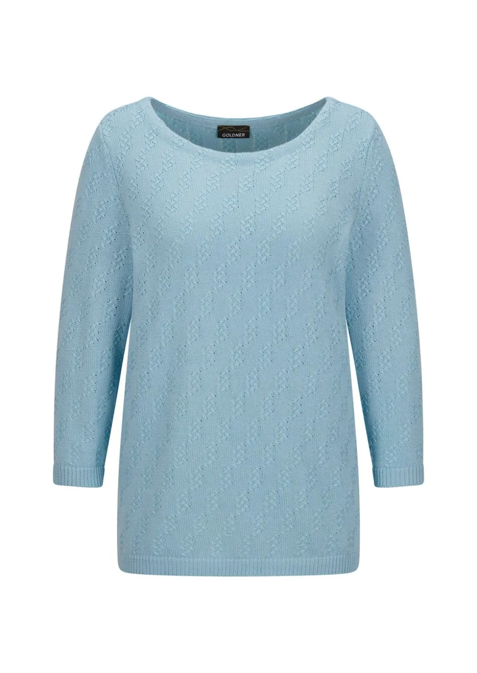 Pull à manches 3/4 en pur coton