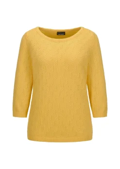 Pull à manches 3/4 en pur coton