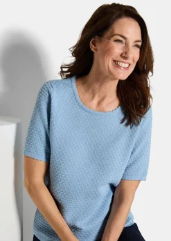 Pull à manches mi-longues avec motif à pois