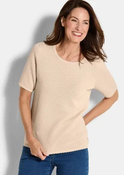 Pull à manches mi-longues avec motif à pois