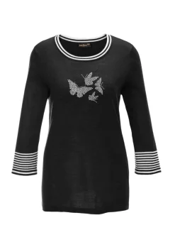Pull à motif féminin