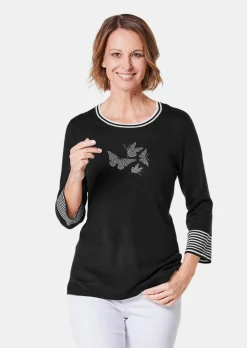 Pull à motif féminin