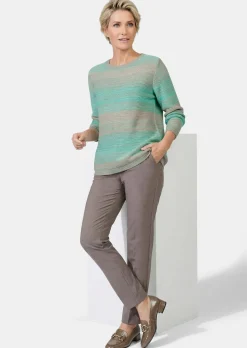 Pull multicolore avec dégradé plein de fraîcheur