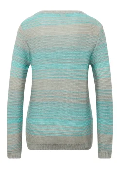 Pull multicolore avec dégradé plein de fraîcheur