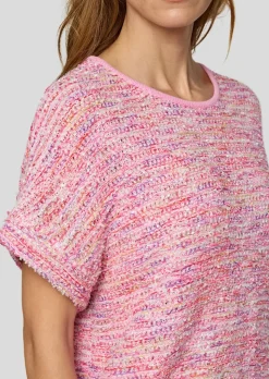 Pull multicolore en maille ruban
