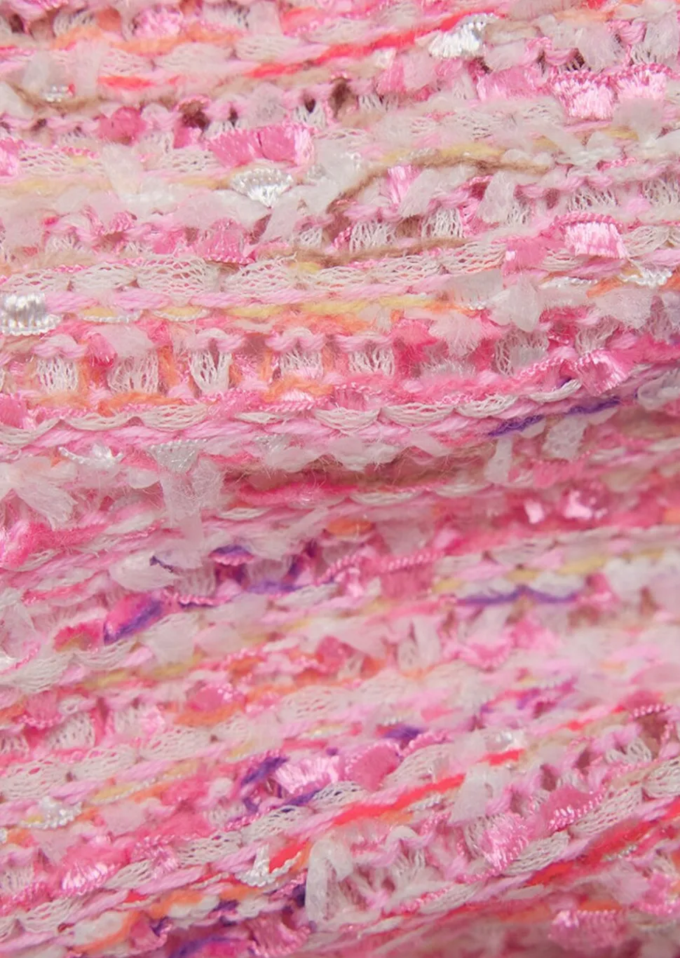 Pull multicolore en maille ruban