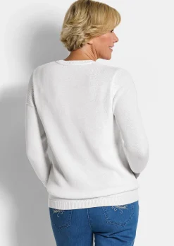 Pull-over en tricot pur coton