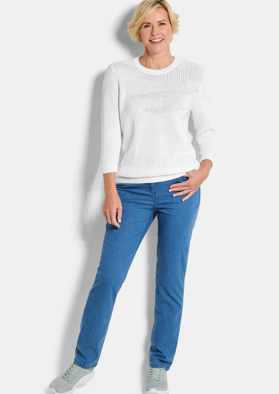 Pull-over en tricot pur coton