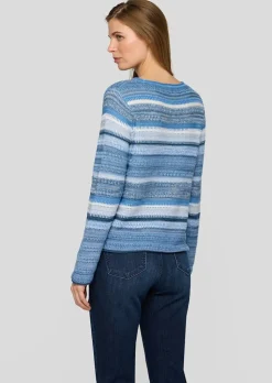 Pull à rayures RABE en maille structurée