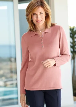 Pull sobre avec col polo