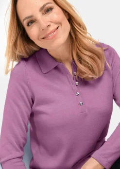 Pull sobre avec col polo