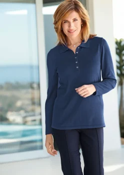 Pull sobre avec col polo