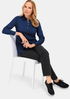 Pull sobre avec col polo