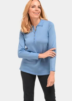 Pull sobre avec col polo