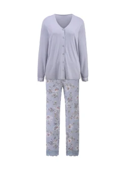 Pyjama avec détails en dentelle