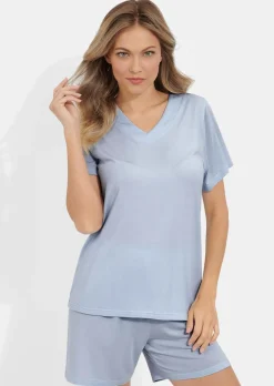 Pyjashort en jersey lisse