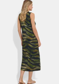 Robe ajustée à l'imprimé animalier