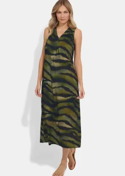 Robe ajustée à l'imprimé animalier