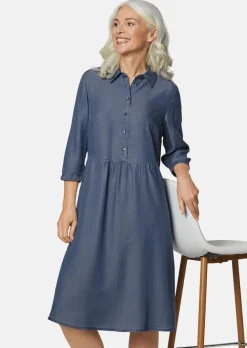 Robe avec col chemise