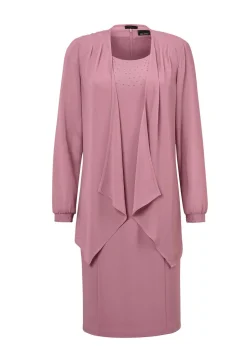 Robe avec veste en mousseline