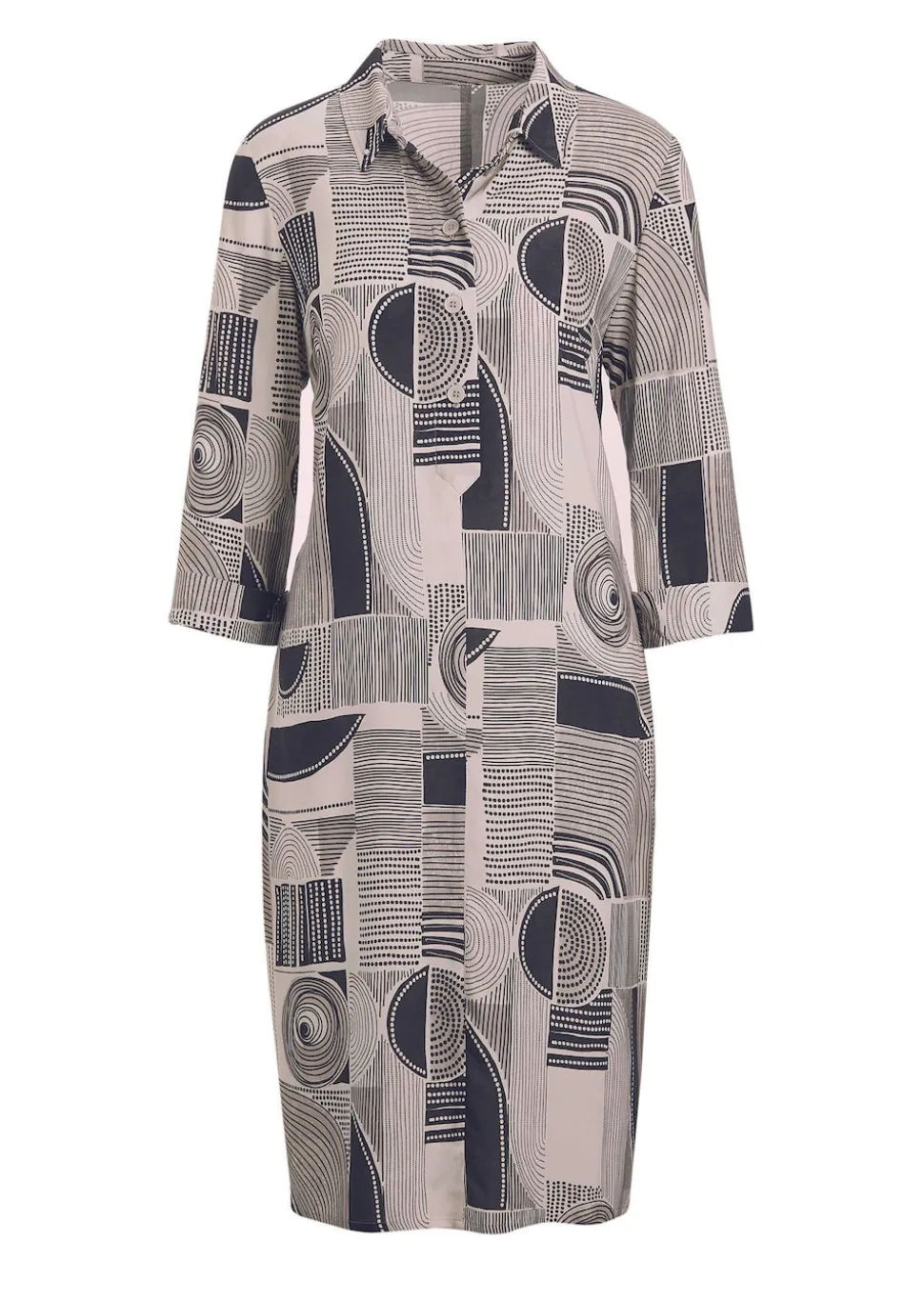 Robe chemisier avec imprimé intégral