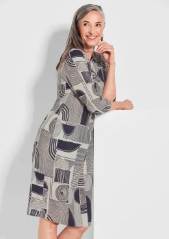 Robe chemisier avec imprimé intégral