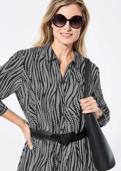 Robe-chemisier à col chemise