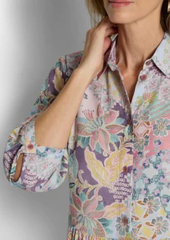 Robe-chemisier en pure viscose