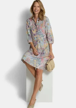Robe-chemisier en pure viscose