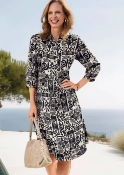 Robe-chemisier en satin de viscose