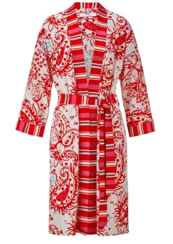 Robe de chambre avec mix de motifs aux couleurs harmonieuses