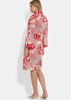 Robe de chambre avec mix de motifs aux couleurs harmonieuses