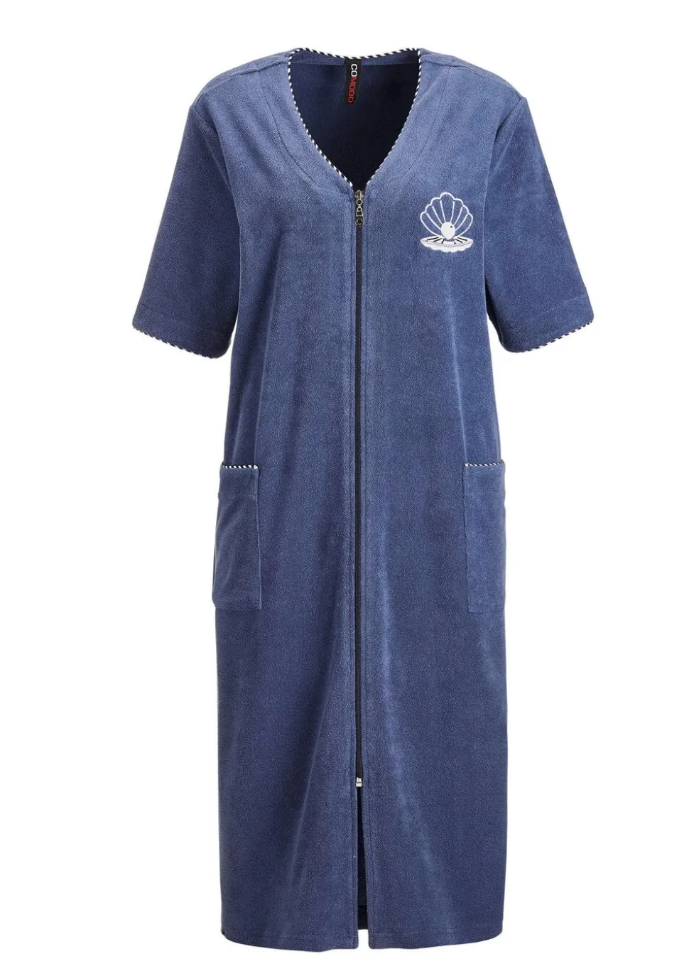 Robe de chambre en tissu éponge zippée