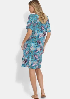 Robe de loisirs avec imprimé animal fantaisie